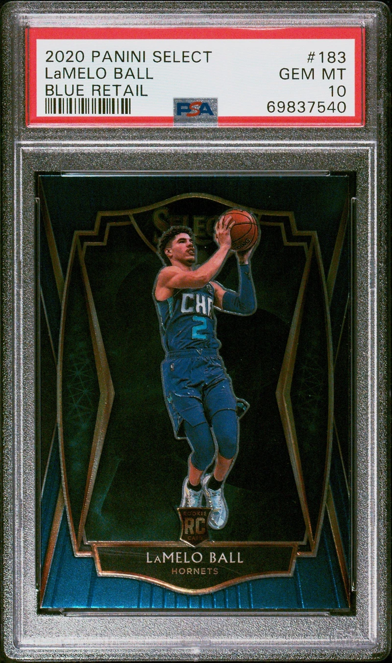 2020 Panini Select Lamelo Ball Blue Retail PSA 10