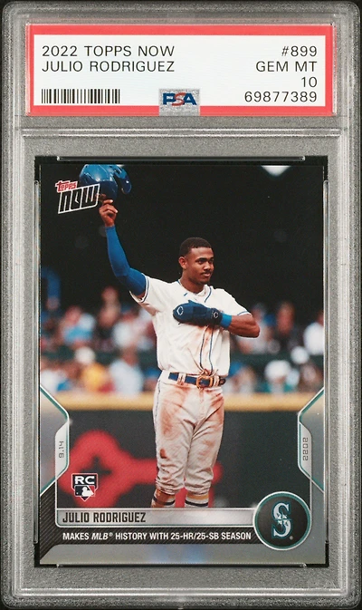 2022 Topps Now 899 Julio Rodriguez PSA 10