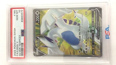 2022 Pokemon Sword & Shield Silver Tempest 185 Fa/lugia V PSA 10