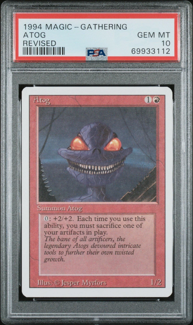 1994 Magic The Gathering Revised Atog PSA 10