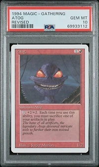 1994 Magic The Gathering Revised  Atog PSA 10