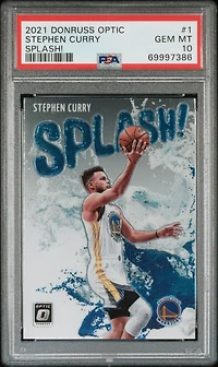 2021 Panini Donruss Optic Splash! 1 Stephen Curry PSA 10