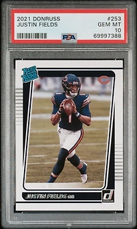 2021 Panini Donruss 253 Justin Fields PSA