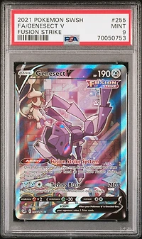 2021 Pokemon Sword & Shield Fusion Strike Full Art/genesect V PSA