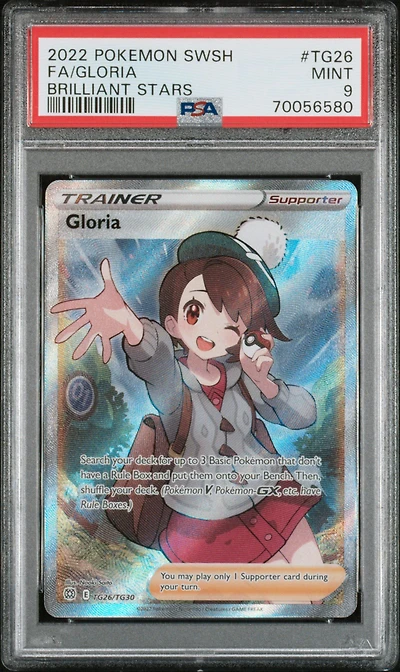 2022 Pokemon Sword & Shield Brilliant Stars Tg26 Fa/gloria PSA
