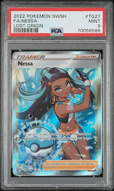 2022 Pokemon Sword & Shield Lost Origin Tg27 Fa/nessa PSA