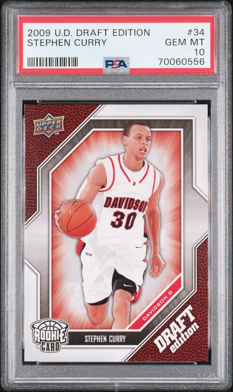 2009 Upper Deck Draft Edition 34 Stephen Curry PSA