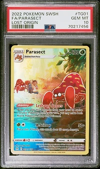 2022 Pokemon Sword & Shield Lost Origin Tg01 Full Art/parasect PSA