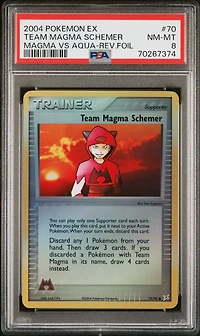 2004 Pokemon Ex Team Magma Vs Team Aqua 70 Team Magma Schemer PSA