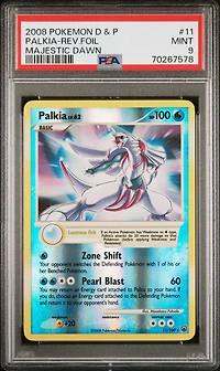 2008 Pokemon Diamond & Pearl Majestic Dawn 11 Palkia PSA 9