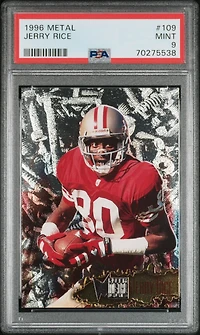 1996 Metal 109 Jerry Rice PSA 9