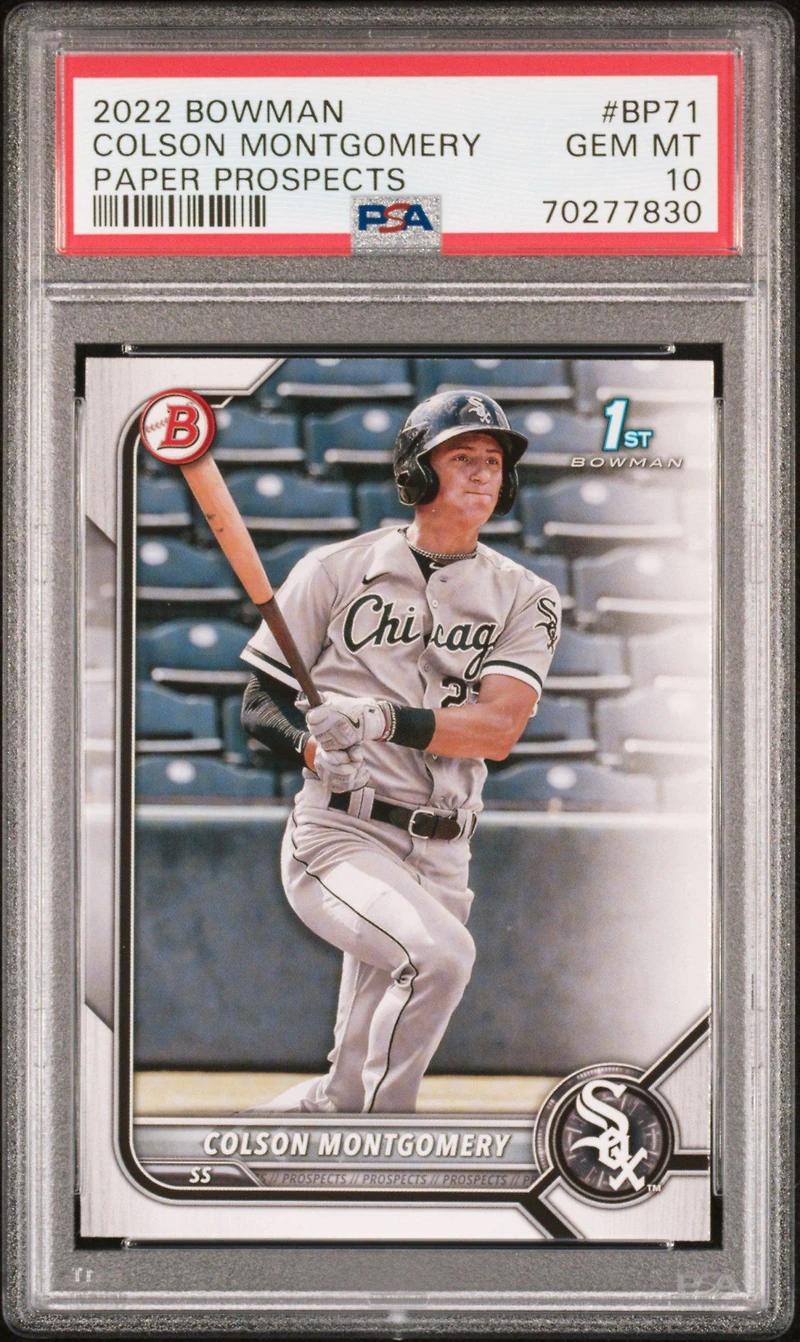 2022 Bowman Paper Prospects Bp71 Colson Montgomery PSA 10