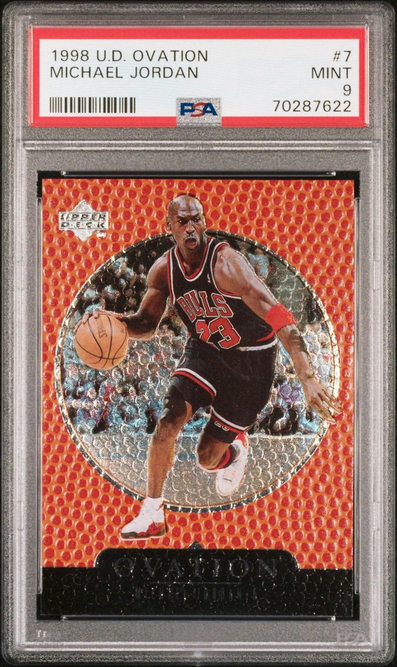1998 Upper Deck Ovation 7 Michael Jordan PSA 9