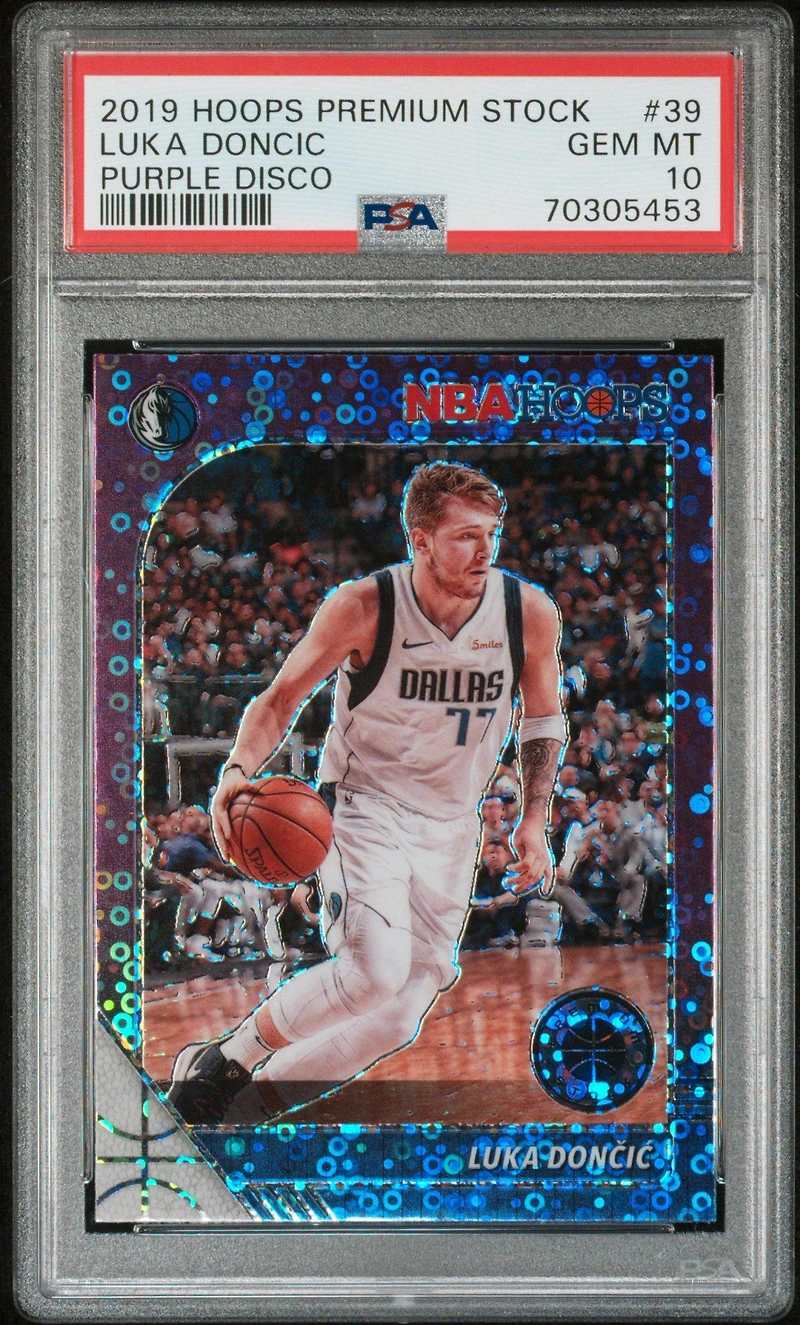 2019 Panini Hoops Premium Stock 39 Luka Doncic PSA 10