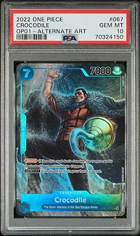 2022 One Piece Romance Dawn 067 Crocodile Alternate Art PSA 10