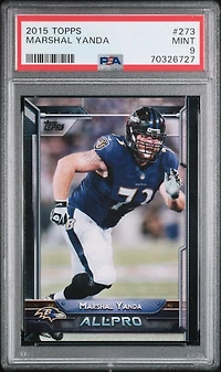 2015 Topps 273 Marshal Yanda PSA 9