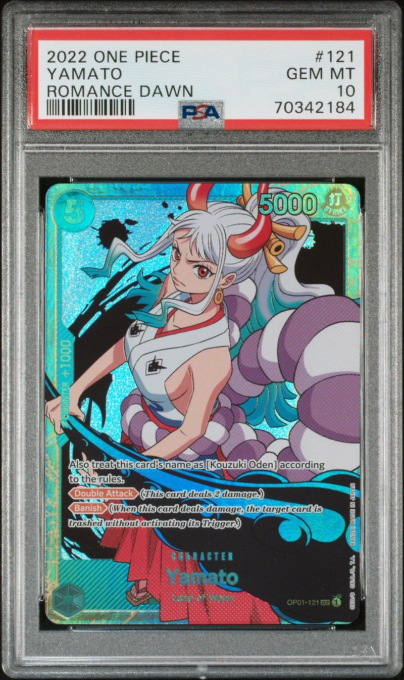 2022 One Piece Romance Dawn 121 Yamato PSA 10