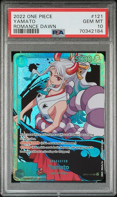 2022 One Piece Romance Dawn 121 Yamato PSA 10