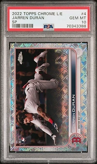 2022 Topps Chrome Logofractor Edition 4 Jarren Duran Sp PSA 10