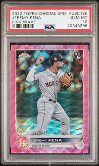 2022 Topps Chrome Update Usc126 Jeremy Pena PSA 10