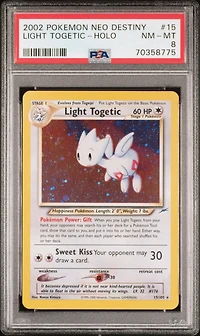 2002 Pokemon Neo Destiny 15 Light Togetic PSA 8
