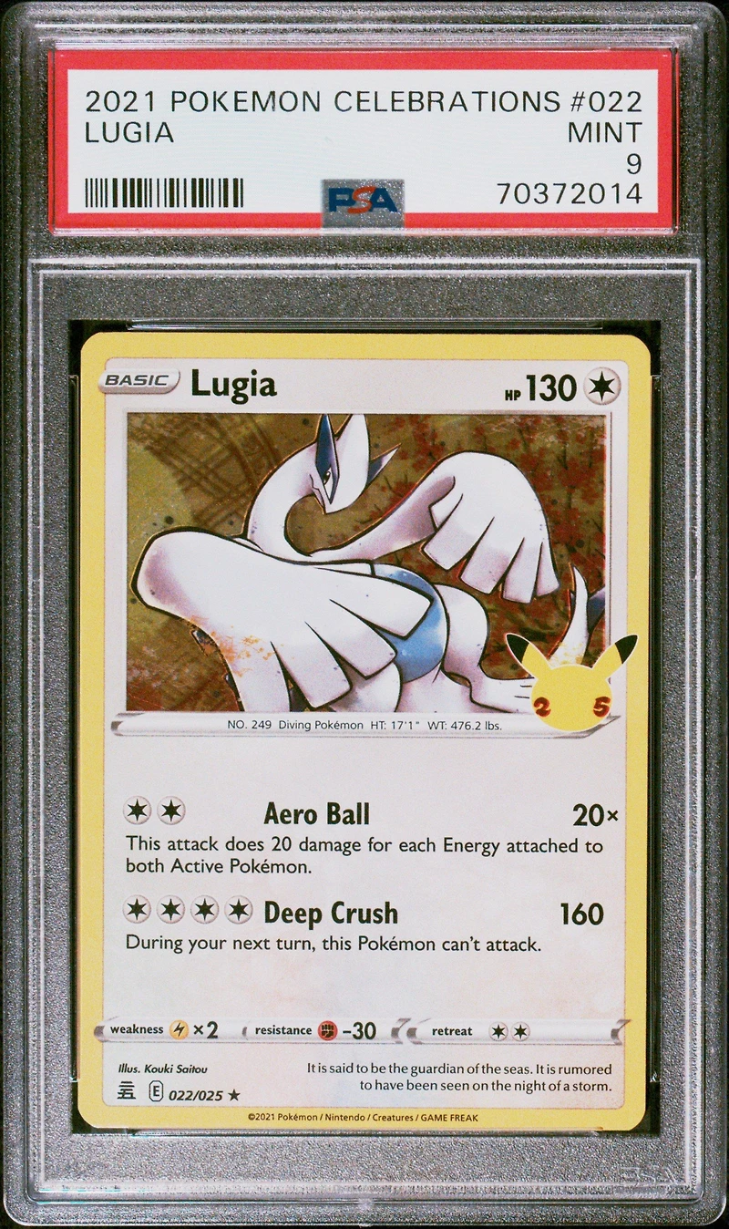 2021 Pokemon Celebrations 022 Lugia PSA