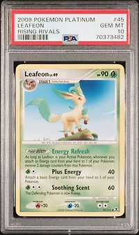 2009 Pokemon Platinum Rising Rivals 45 Leafeon PSA 10