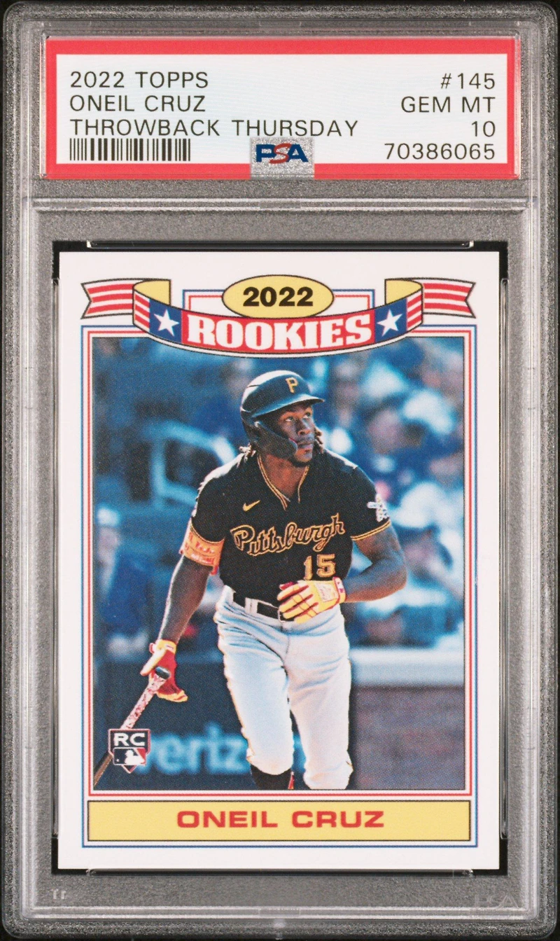 2022 Topps Throwback Thursday 145 Oneil Cruz PSA 10