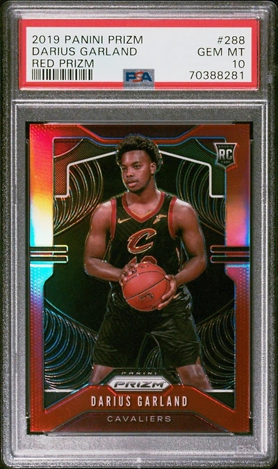 2019 Panini Prizm 288 Darius Garland Red Prizm PSA 10