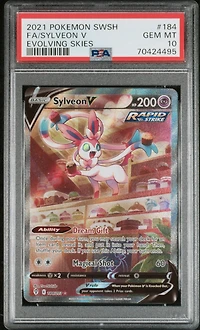 2021 Pokemon Sword & Shield Evolving Skies Full Art/sylveon V PSA