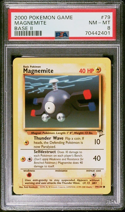 2000 Pokemon Game Base Ii 79 Magnemite PSA