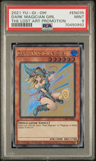 2021 Yu-gi-oh! The Lost Art Promotion En035 Dark Magician Girl PSA 9