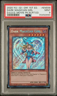 2020 Yu-gi-oh! The Dark Side Of Dimensions Movie Pack Secret Edition Ens56 Dark Magician Girl PSA 9