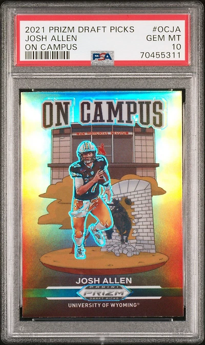 2021 Panini Prizm Draft Picks On Campus Ocja Josh Allen PSA 10
