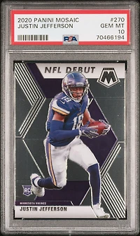 2020 Panini Mosaic 270 Justin Jefferson PSA