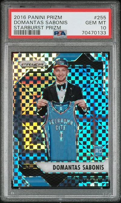 2016 Panini Prizm 255 Domantas Sabonis Starburst Prizm PSA 10