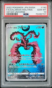 2022 Pokemon Japanese Sword & Shield Vstar Universe 190 Full Art/galarian Moltres PSA