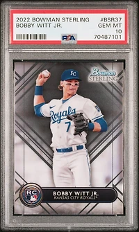2022 Bowman Sterling Bsr37 Bobby Witt Jr. PSA 10