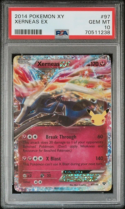 2014 Pokemon Xy 97 Xerneas Ex PSA