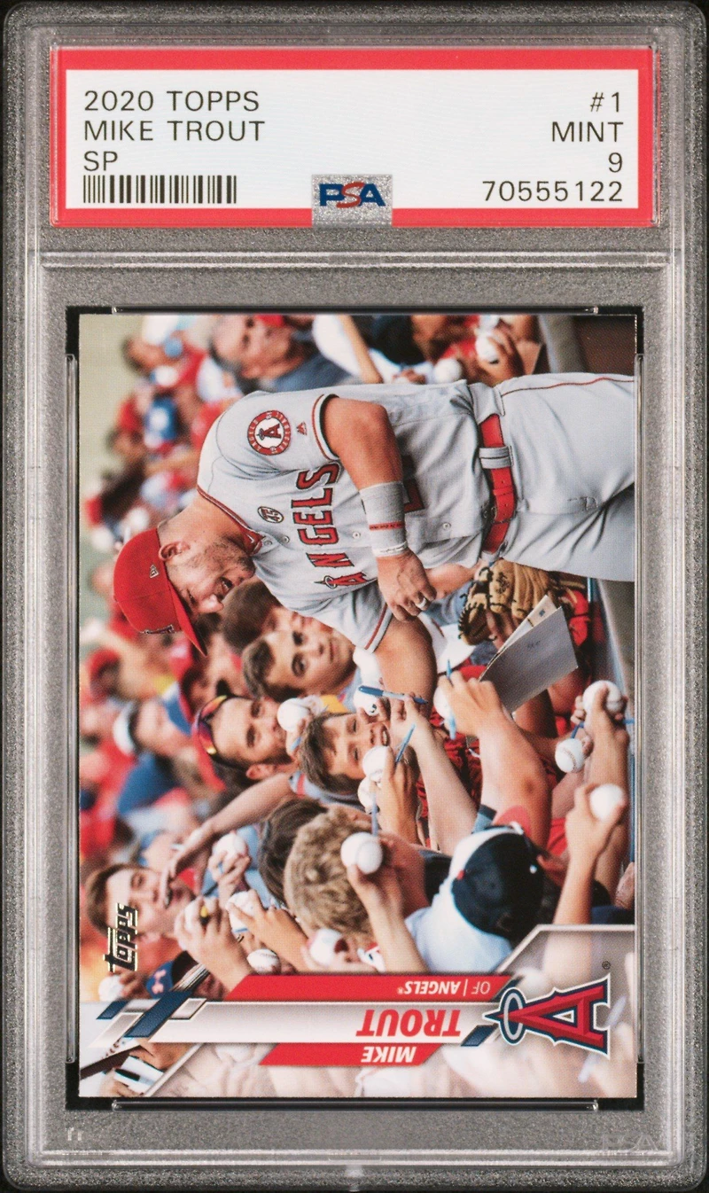 2020 Topps 1 Mike Trout Sp PSA 9