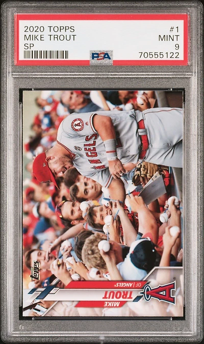 2020 Topps 1 Mike Trout Sp PSA 9