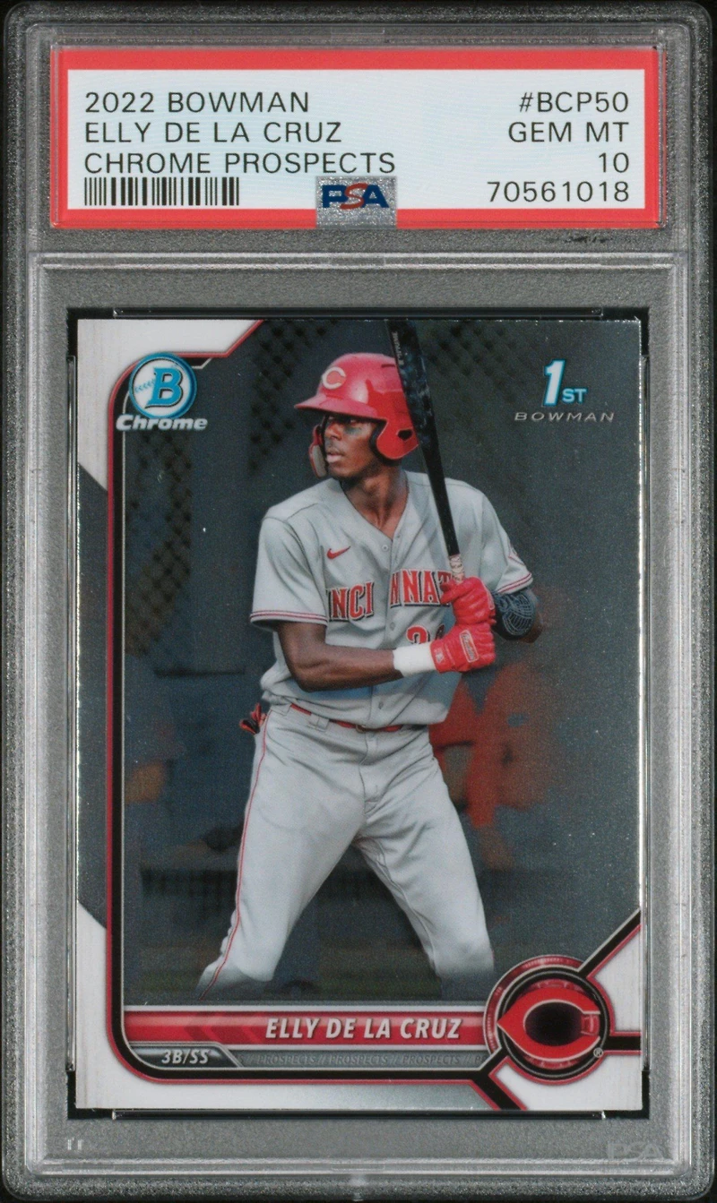 2022 Bowman Chrome Prospects Bcp50 Elly De La Cruz PSA