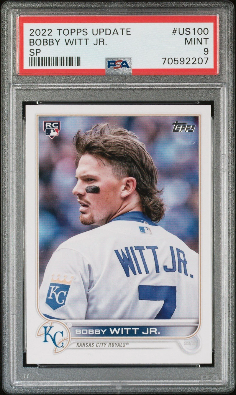 2022 Topps Update Us100 Bobby Witt Jr. Sp PSA