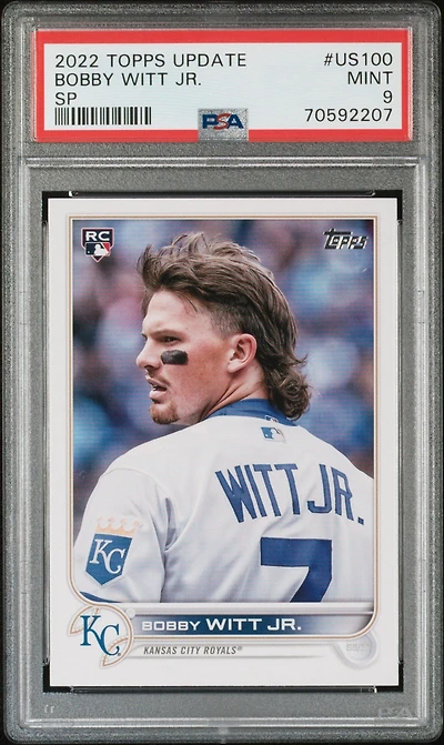 2022 Topps Update Us100 Bobby Witt Jr. Sp PSA 9