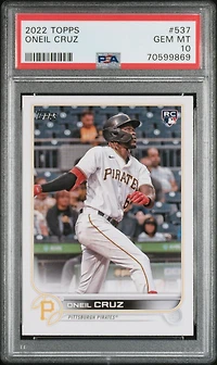 2022 Topps 537 Oneil Cruz PSA 10