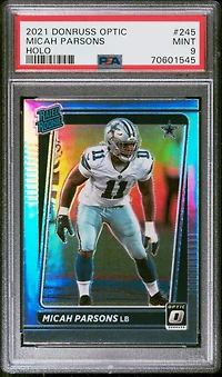 2021 Panini Donruss Optic 245 Micah Parsons Holo PSA 9