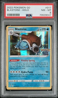 2022 Pokemon Go 017 Blastoise-holo PSA
