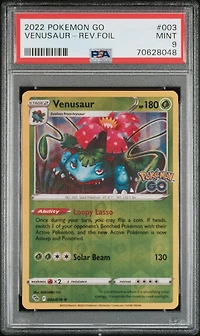 2022 Pokemon Go 003 Venusaur-reverse Foil PSA