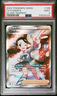 2022 Pokemon Sword & Shield Silver Tempest 189 Fa/candice PSA