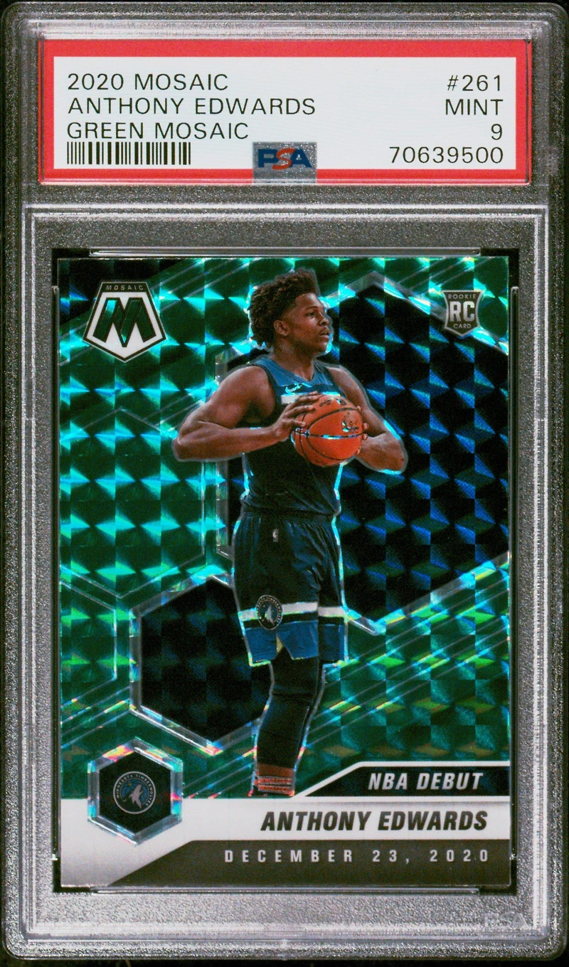 2020 Panini Mosaic 261 Anthony Edwards PSA